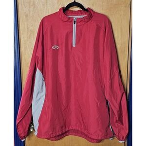 Rawlings Red Windbreaker Pullover Size 3XL